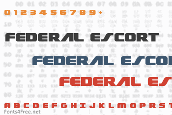Federal Escort Font