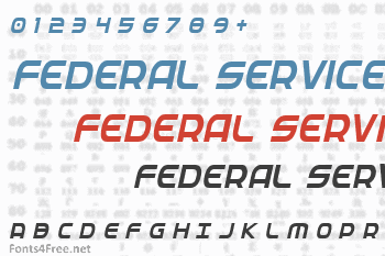 Federal Service Font