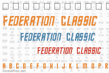 Federation Classic Font