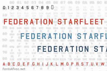 Federation Starfleet Hull 23rd Font