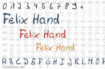 Felix Hand Font