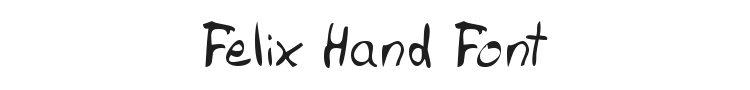 Felix Hand Font Preview