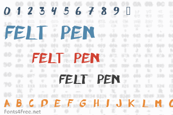 Felt Pen Font