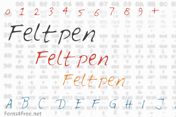 Feltpen Font