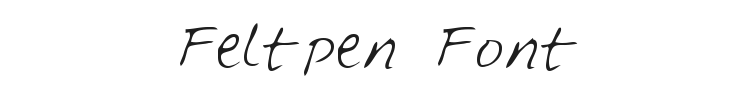 Feltpen Font