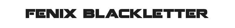 Fenix Blackletter Caps Font Preview