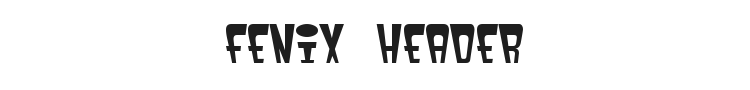 Fenix Header Font Preview