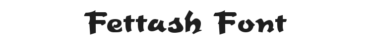Fettash Font Preview