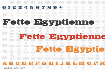 Fette Egyptienne Font