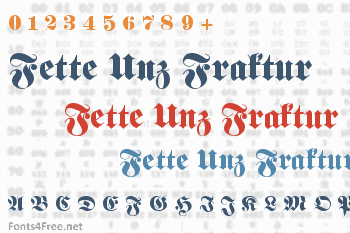 Fette Unz Fraktur Font