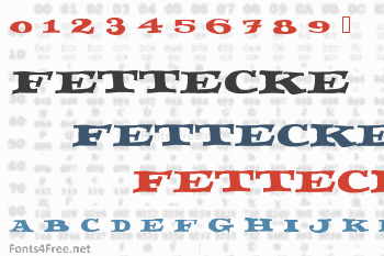 Fettecke Font