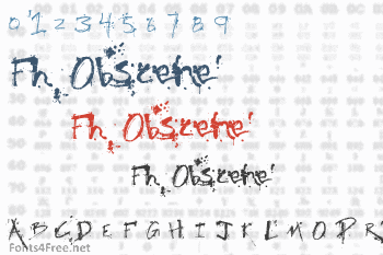 Fh Obscene Font