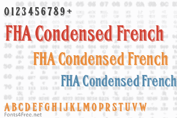 FHA Condensed French Font