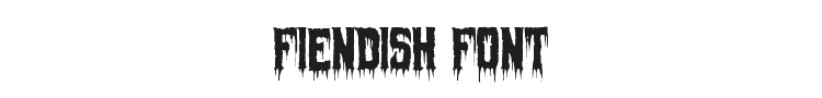 Fiendish Font Preview