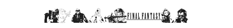 Final Fantasy Elements Font Preview