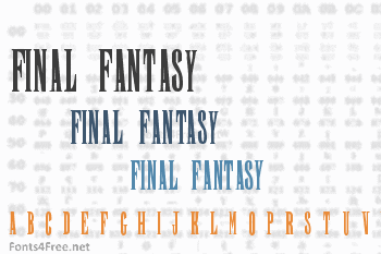 Final Fantasy Font Download Fonts4Free