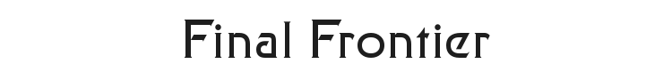 Final Frontier Font Preview