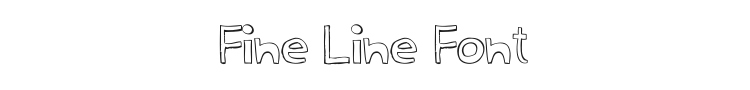 Fine Line Font Preview