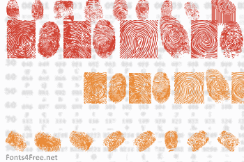 Finger Print Font