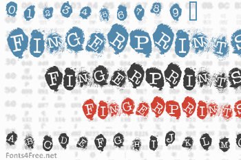 Fingerprints Inside Font