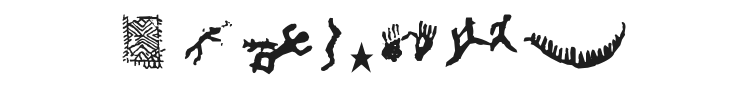 Finnish Rock Paintings Font Preview