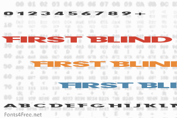 First Blind Font