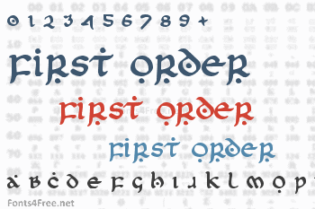 First Order Font