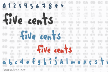Five Cents Font