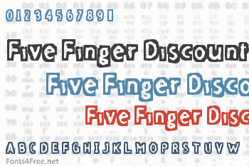 Five Finger Discount Font