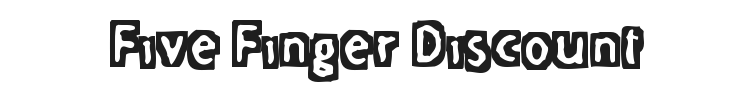 Five Finger Discount Font