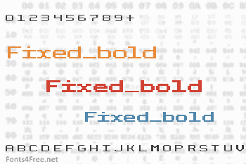 Fixed_bold Font