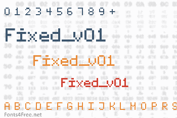 Fixed_v01 Font