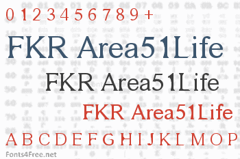 FKR Area51Life Font