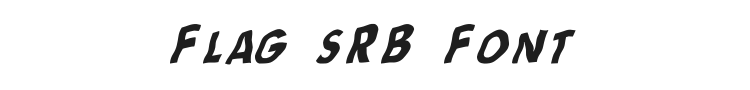 Flag sRB Font Preview