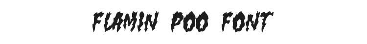 Flamin Poo Font Preview