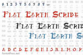 Flat Earth Scribe Font