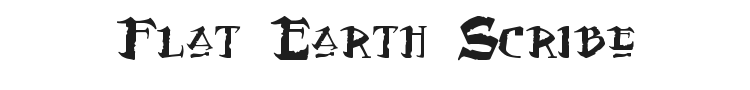 Flat Earth Scribe Font Preview