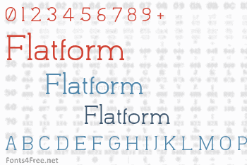 Flatform Font