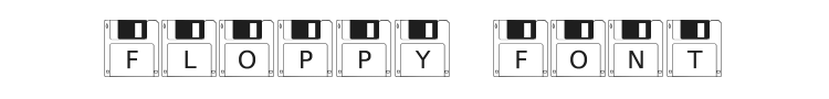 Floppy Disk Font Preview