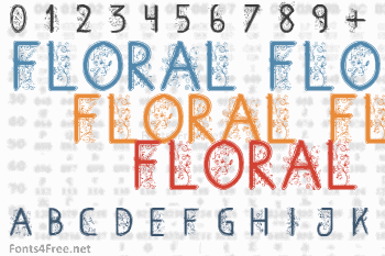 Floral Flower Font