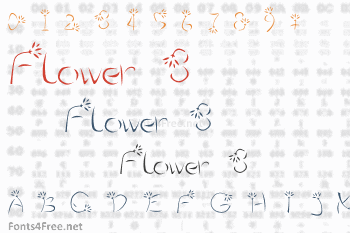 Flower 3 Font