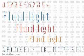 Fluid light Font