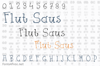 Flut Saus Font