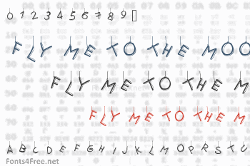 Fly Me To The Moon Font