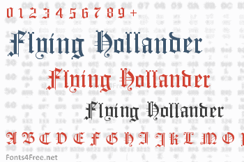 Flying Hollander Font