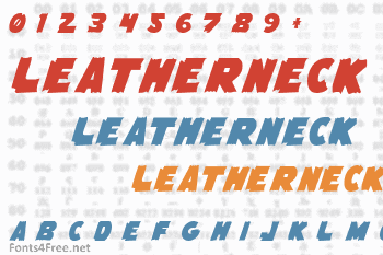 Flying Leatherneck Font