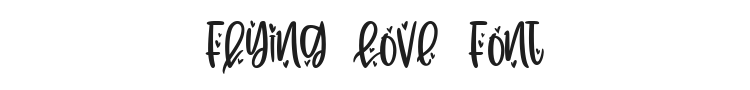 Flying Love Font