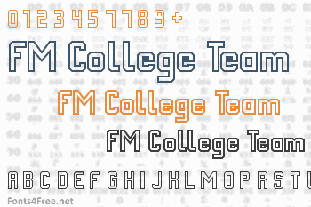 FM College Team Font