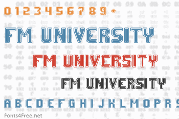 FM University Font