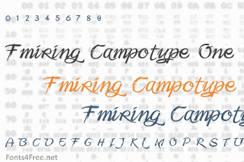 Fmiring Campotype One Font